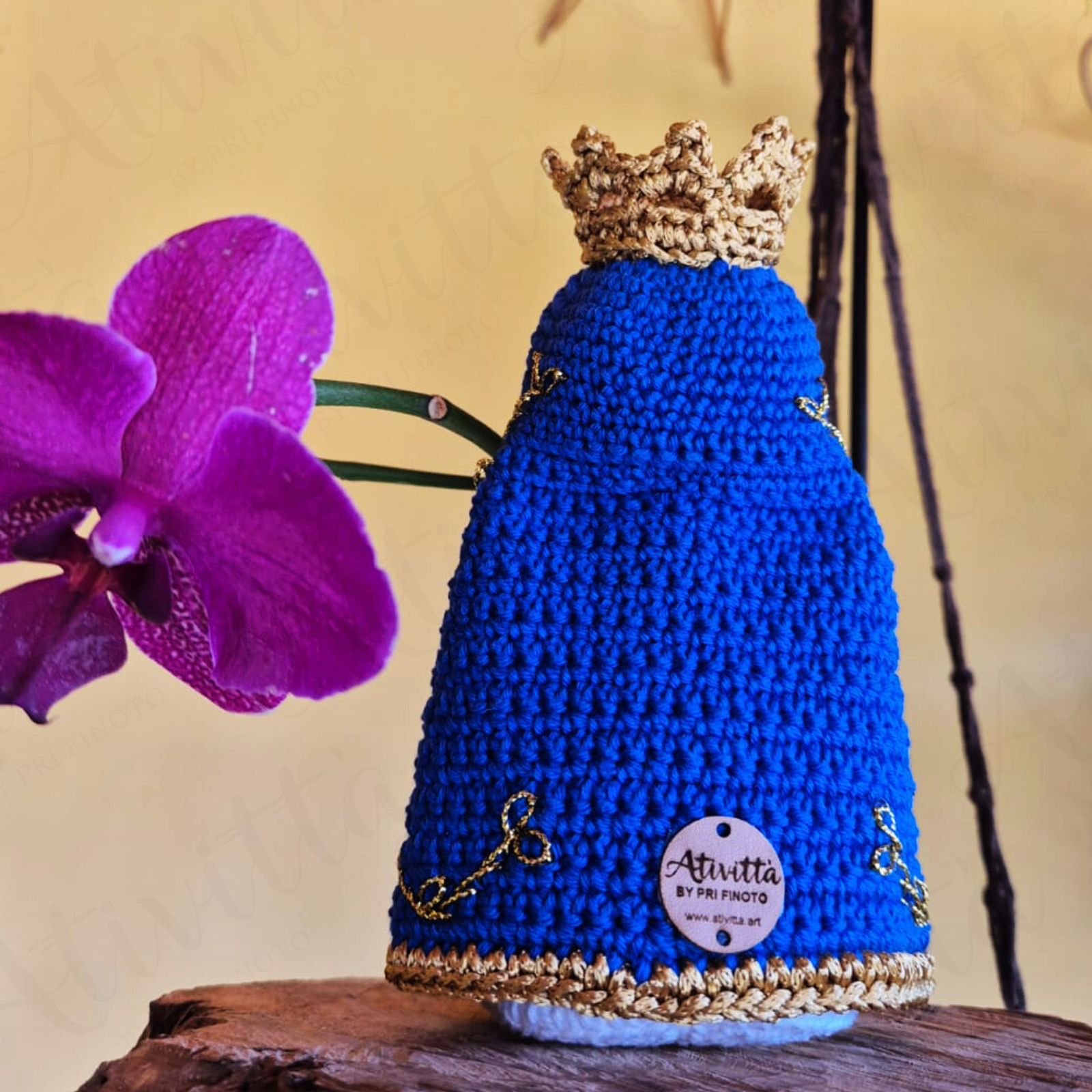 Santinha Nossa Senhora Aparecida em Crochê