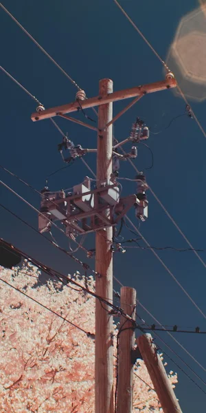 Power Lines, Utility Pole, Electricity, Infrastructure 4K Wallpaper Background