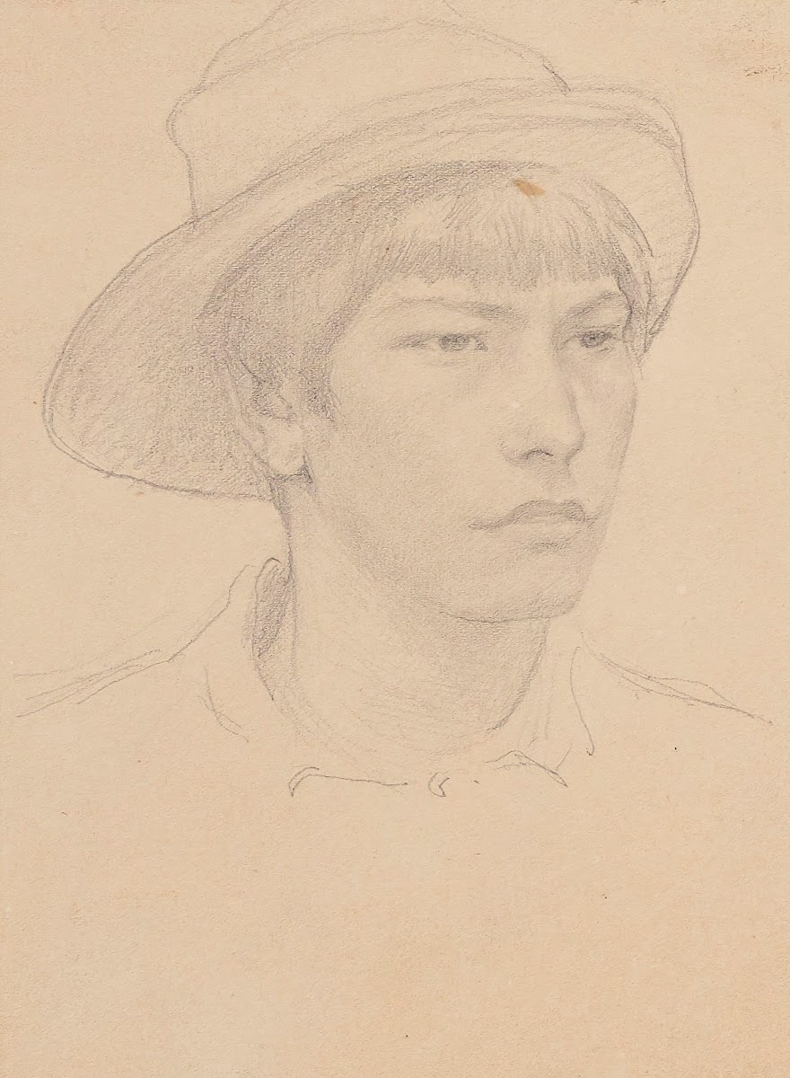 Tête de jeune homme