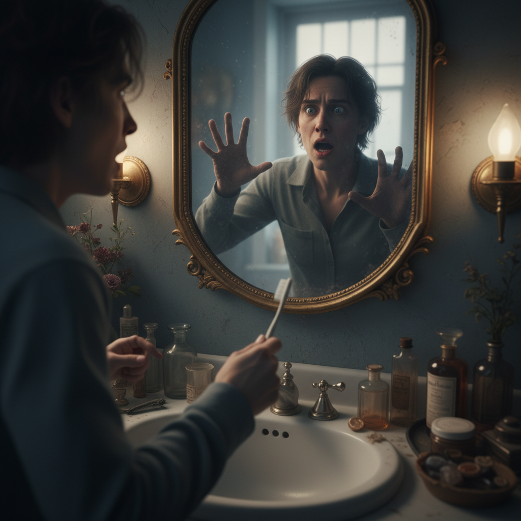 📢 거울 보다가 깜짝 놀란 적 있나요?