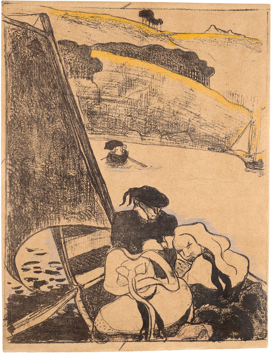 Bretons dans une barque ou Le retour du pardon 1889