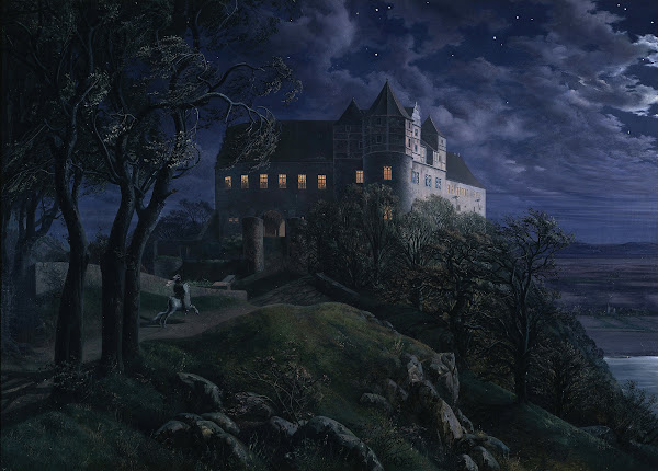 Burg Scharfenberg at Night 1827