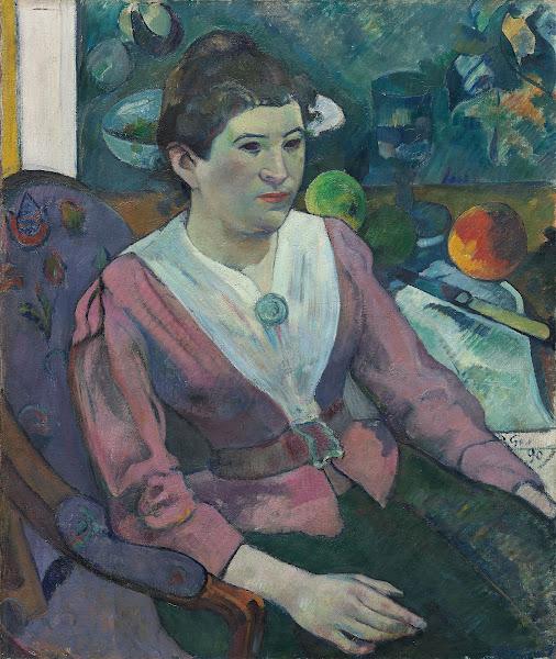 Woman in front of a Still Life by Cézanne 1890