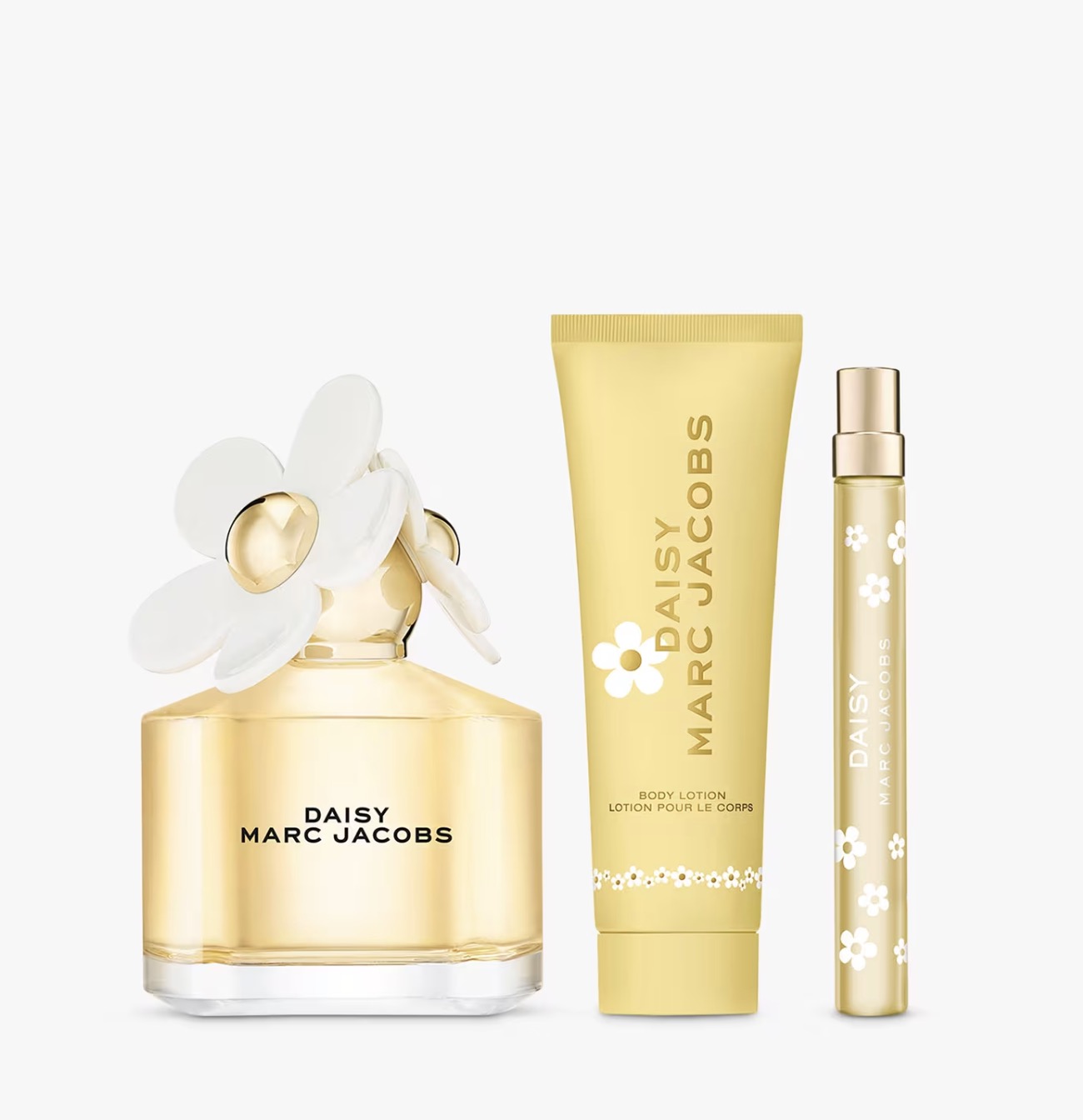 Marc Jacobs Daisy Fragrance Gift Set 100ml ET Spray + 10ml Purse Spray + 75ml Body Lotion