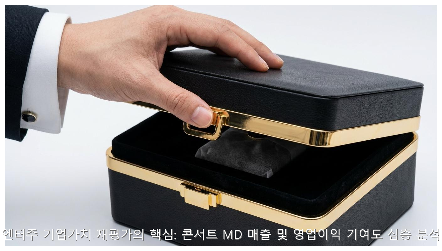 엔터주 기업가치 재평가의 핵심: 콘서트 MD 매출 및 영업이익 기여도 심층 분석 핵심 안내 및 분석 인포그래픽 (3)