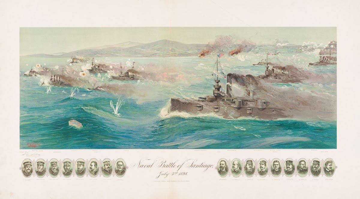 Naval battle of Santigo July 3rd 1898 1899