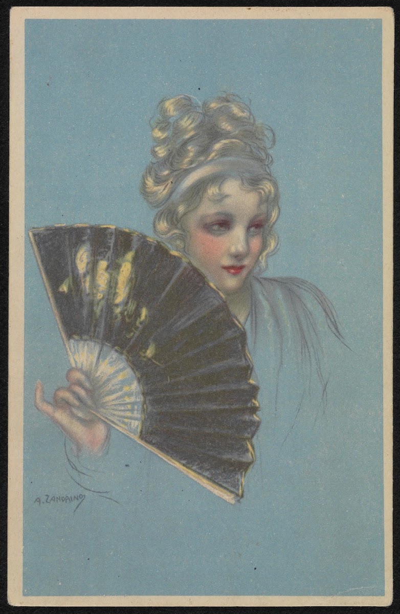 Woman with a fan 1923