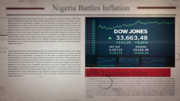 Nigeria Battles Inflation With Aggressive Policy Newspaper Style Headline Titles Free Download – Envato Elements