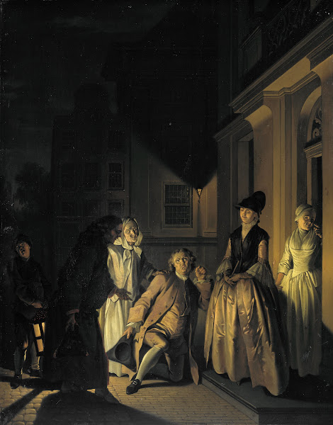 Scene from the Play Lubbert Lubbertse of de geadelde boer by M van Breda 1761
