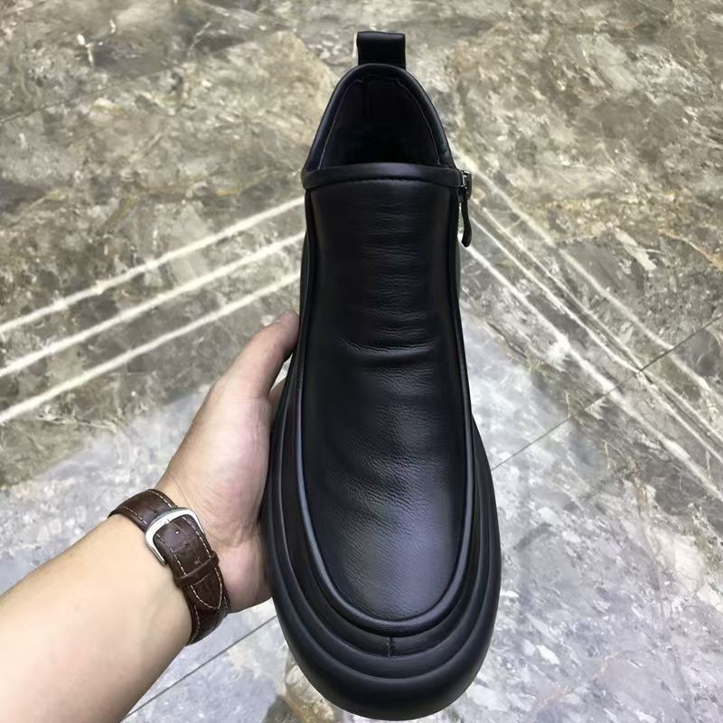 Lined Men's Chelsea Boots, Leather