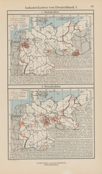 Industriekarten von Deutschland I 1926