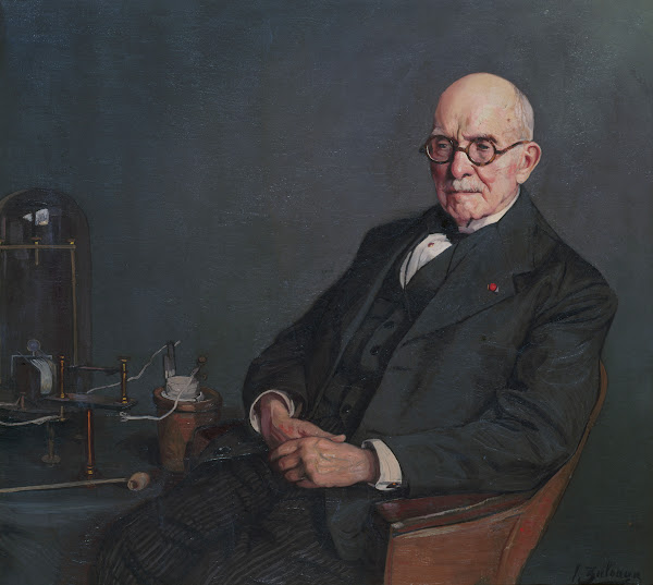 Portrait dÉdouard Branly 1844 1940 physicien 1920