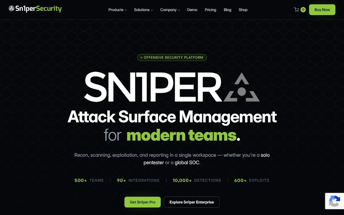 Captura de Sn1per Enterprise