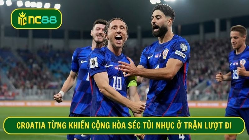Croatia từng đả bại Cộng hòa Séc 5-1 ở lượt đi