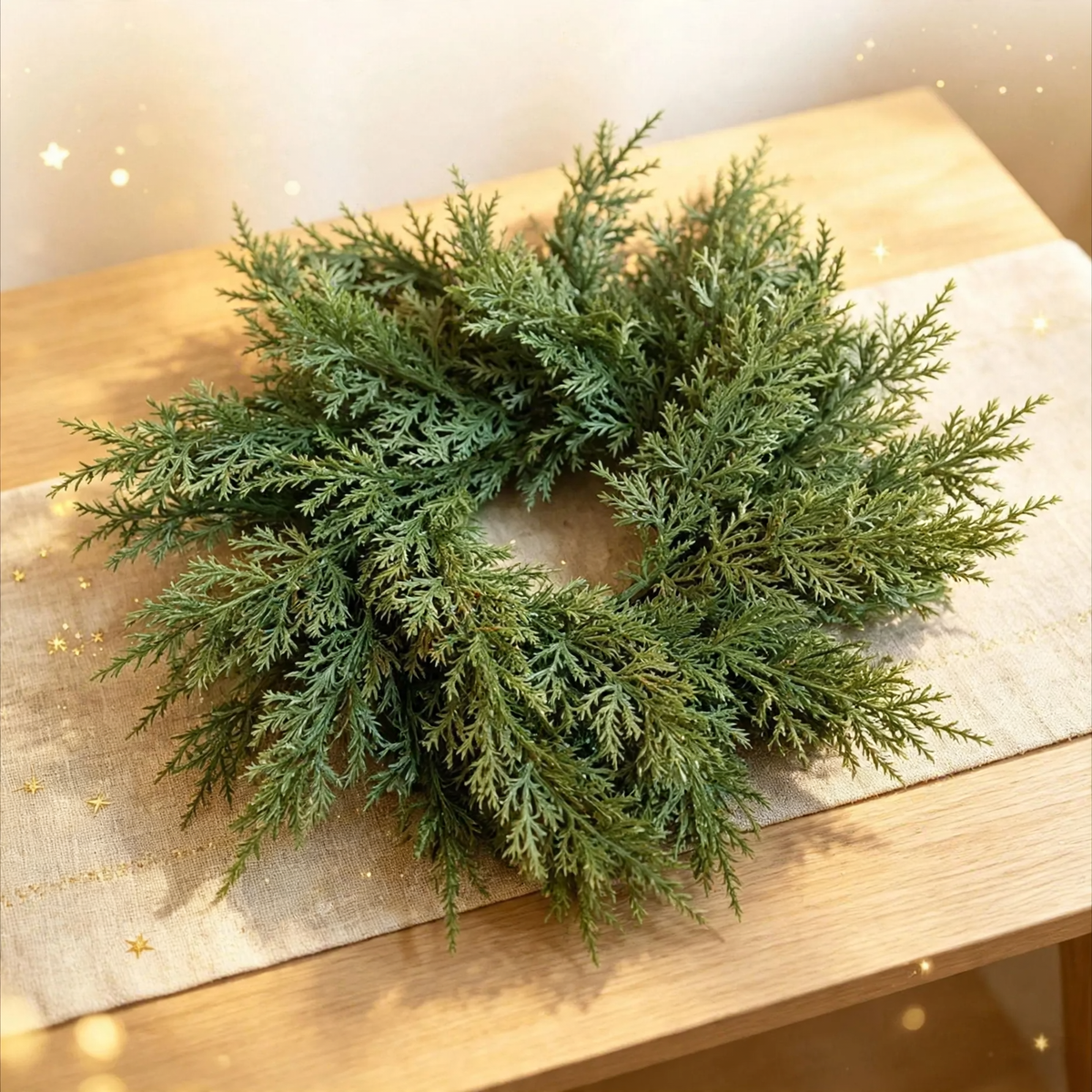 Christmas wreath with berries and pine cones, PE