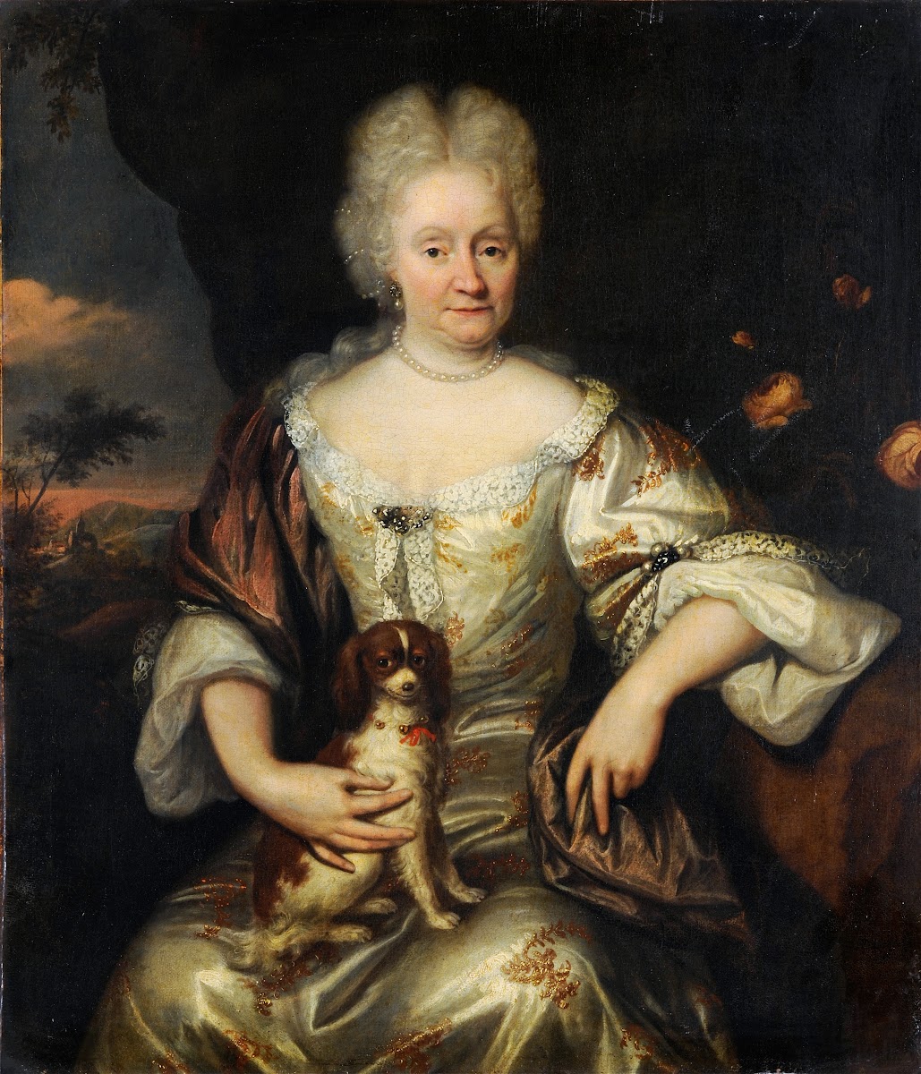 Portrait Of A Lady With A Lap Dog 1697