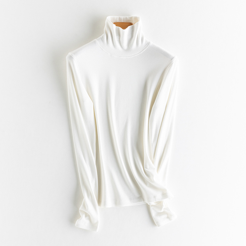 Women's Knitted Undershirt, Cashmere Blend, Various Collars