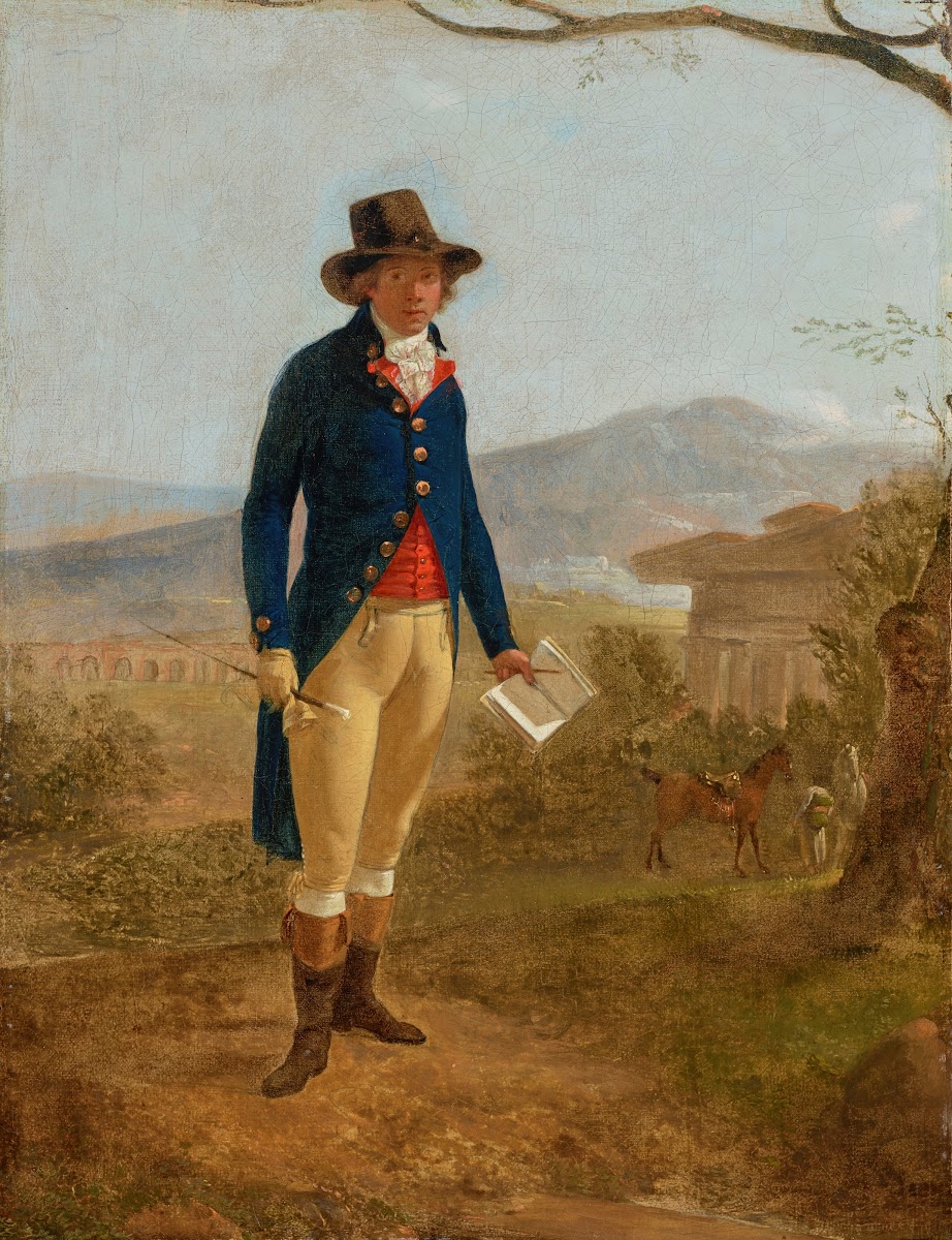 Portrait of a gentleman in a landscape