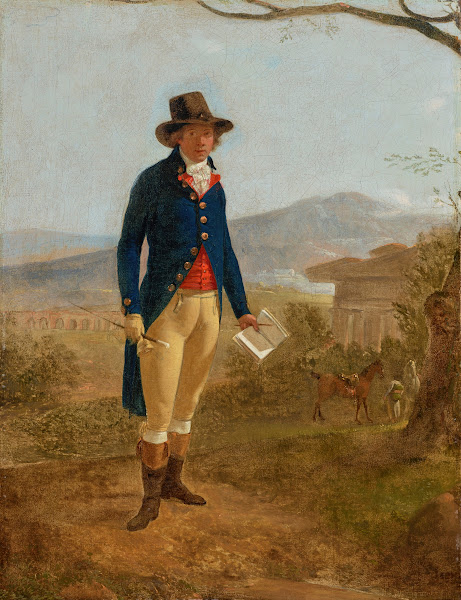 Portrait of a gentleman in a landscape