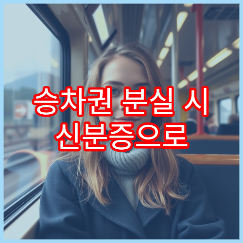 승차권 분실 시 신분증으로 확인하는 절차