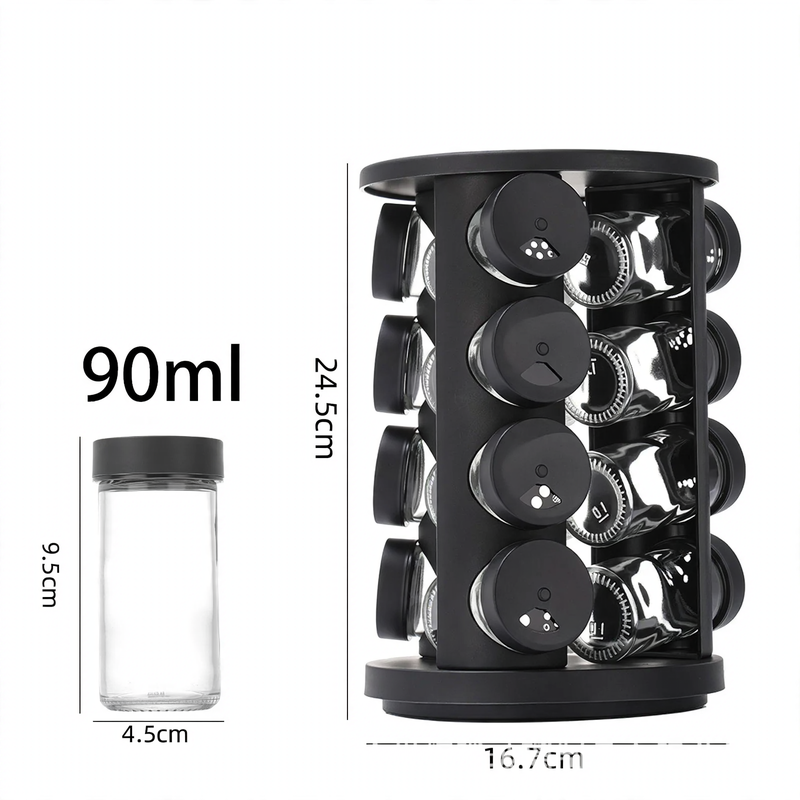 Rotating Coffee Capsule Organizer made of Steel