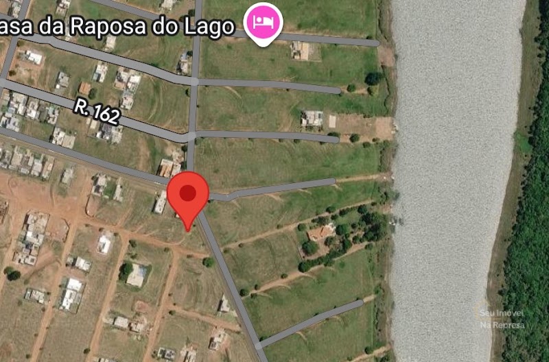 Lote com vista para a represa de frente para a área nobre no Riviera de Santa Cristina XIII