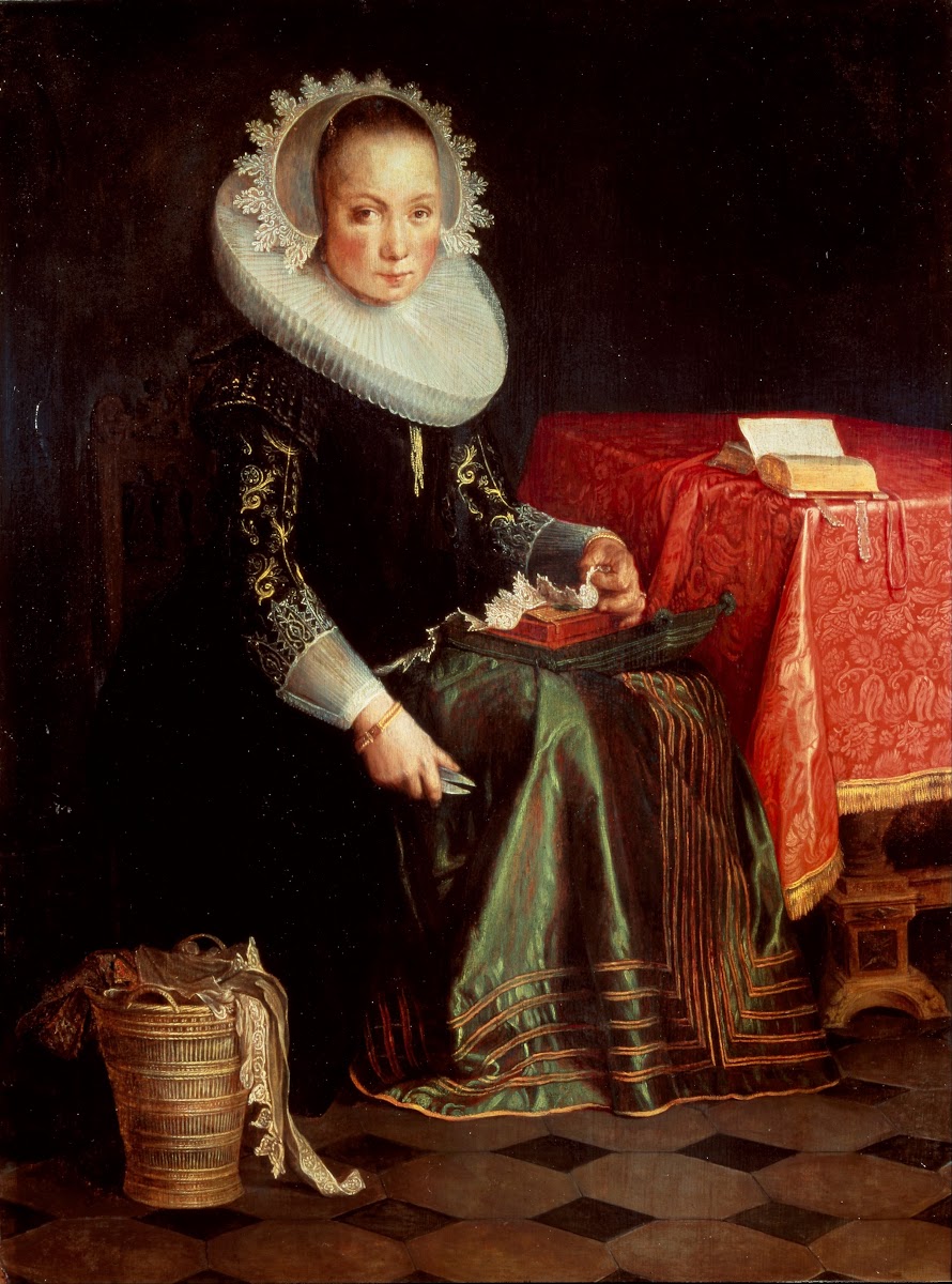 Portrait Of Eva Wtewael 1607 1635