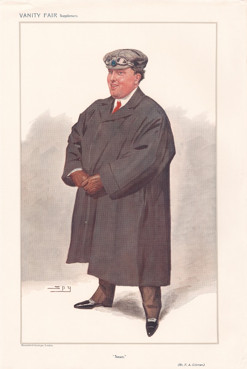 Automobile Devotees Steam Mr Frederick Abernethy Coleman 6 November 1907 1907