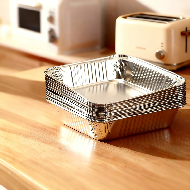 Silicone baking paper and aluminum foil for air fryers