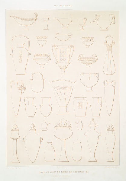 Art industriel choix de vases du règne de Thoutmès III Thèbes  XVIIIe dynastie 1