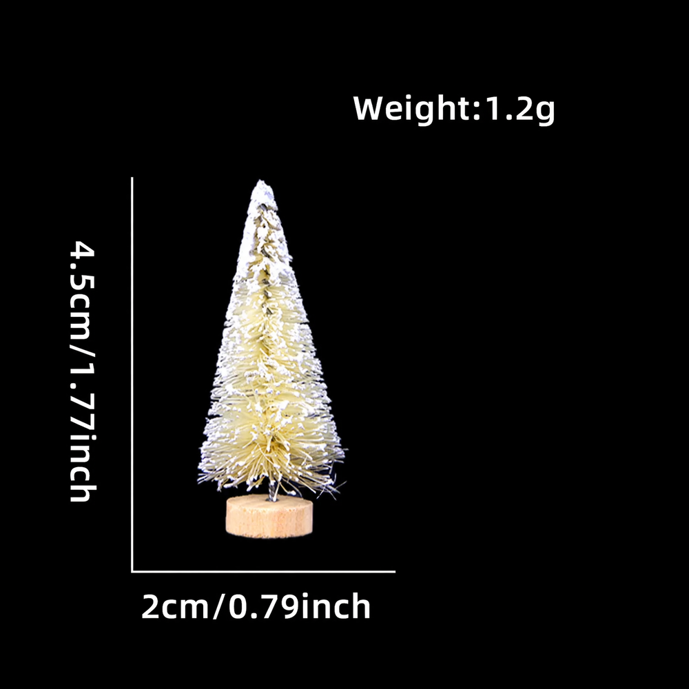 Miniatur-Weihnachtsbäume aus Sisal