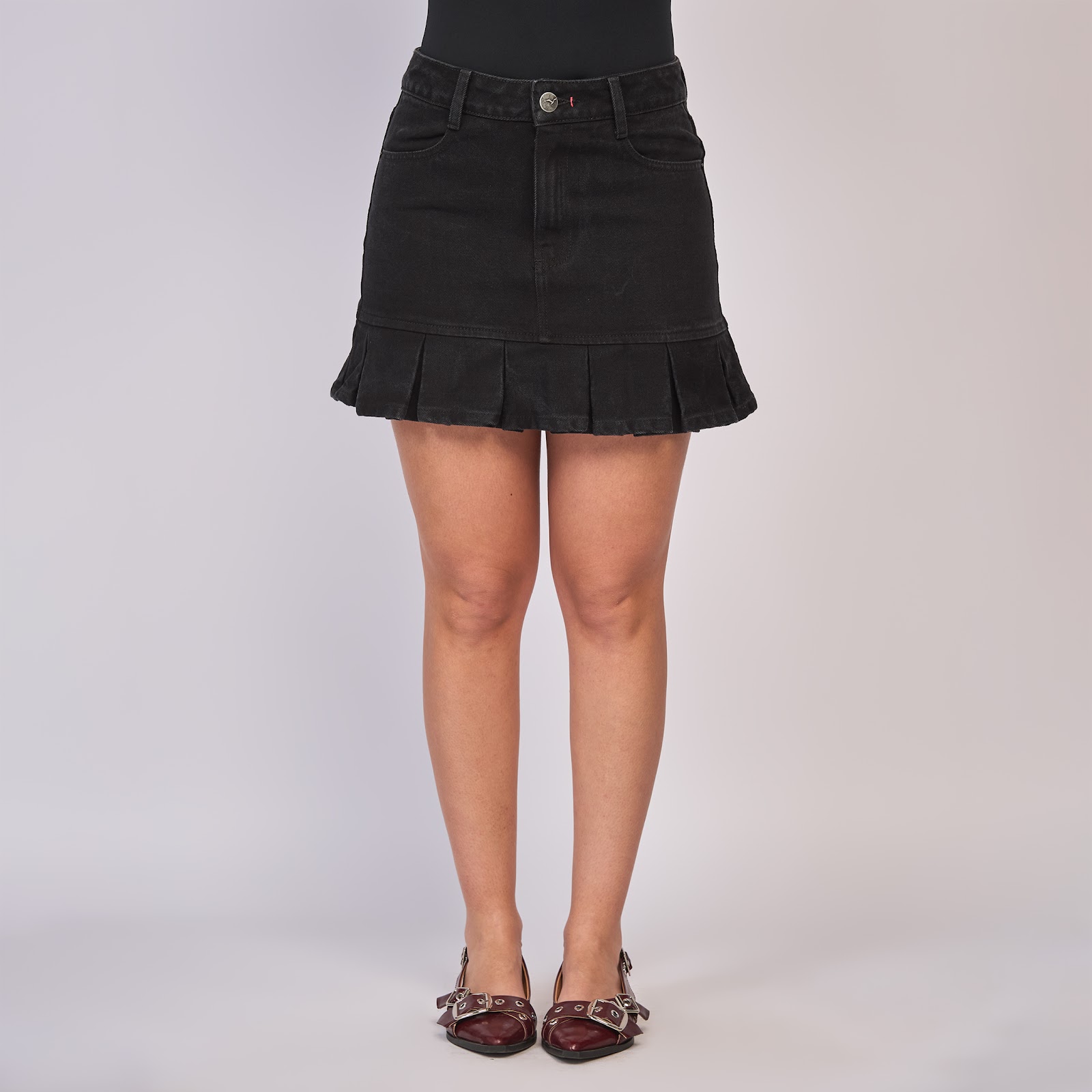 Falda dama rígida, color Negro - Vista 4