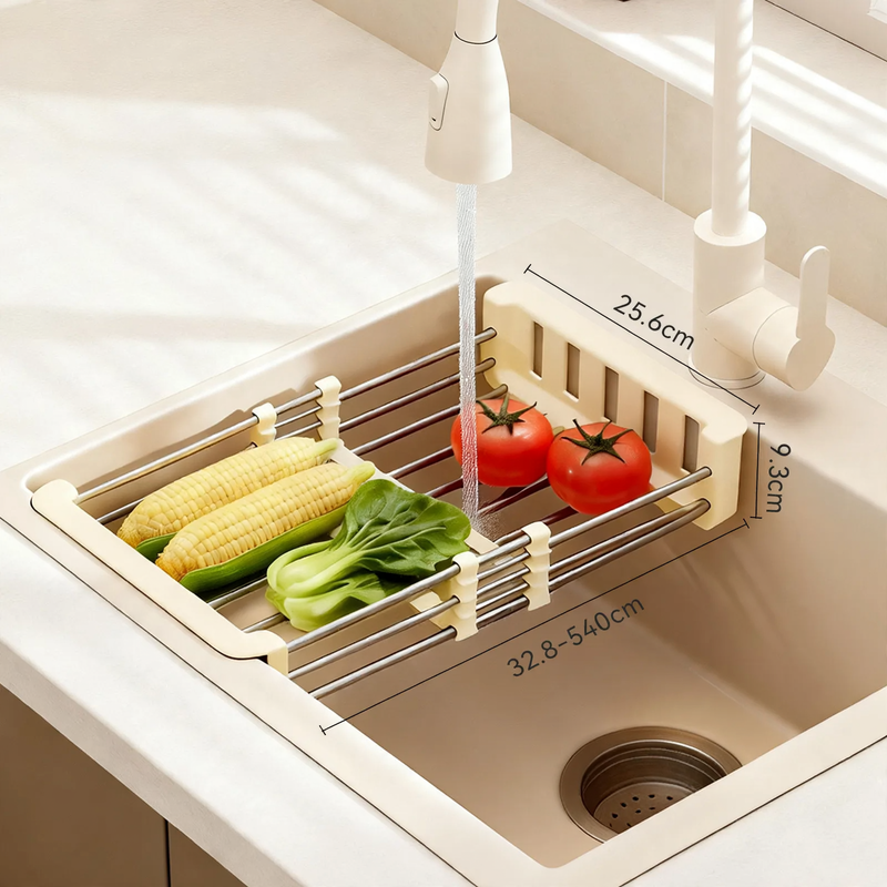 Expandable draining rack for sink, PET
