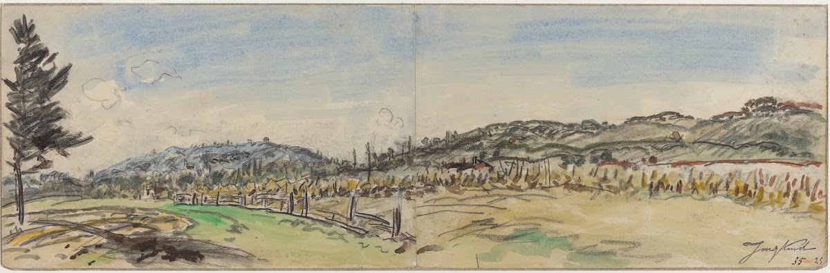 Countryside near Brezins between Grenoble and Vienne 1880s
