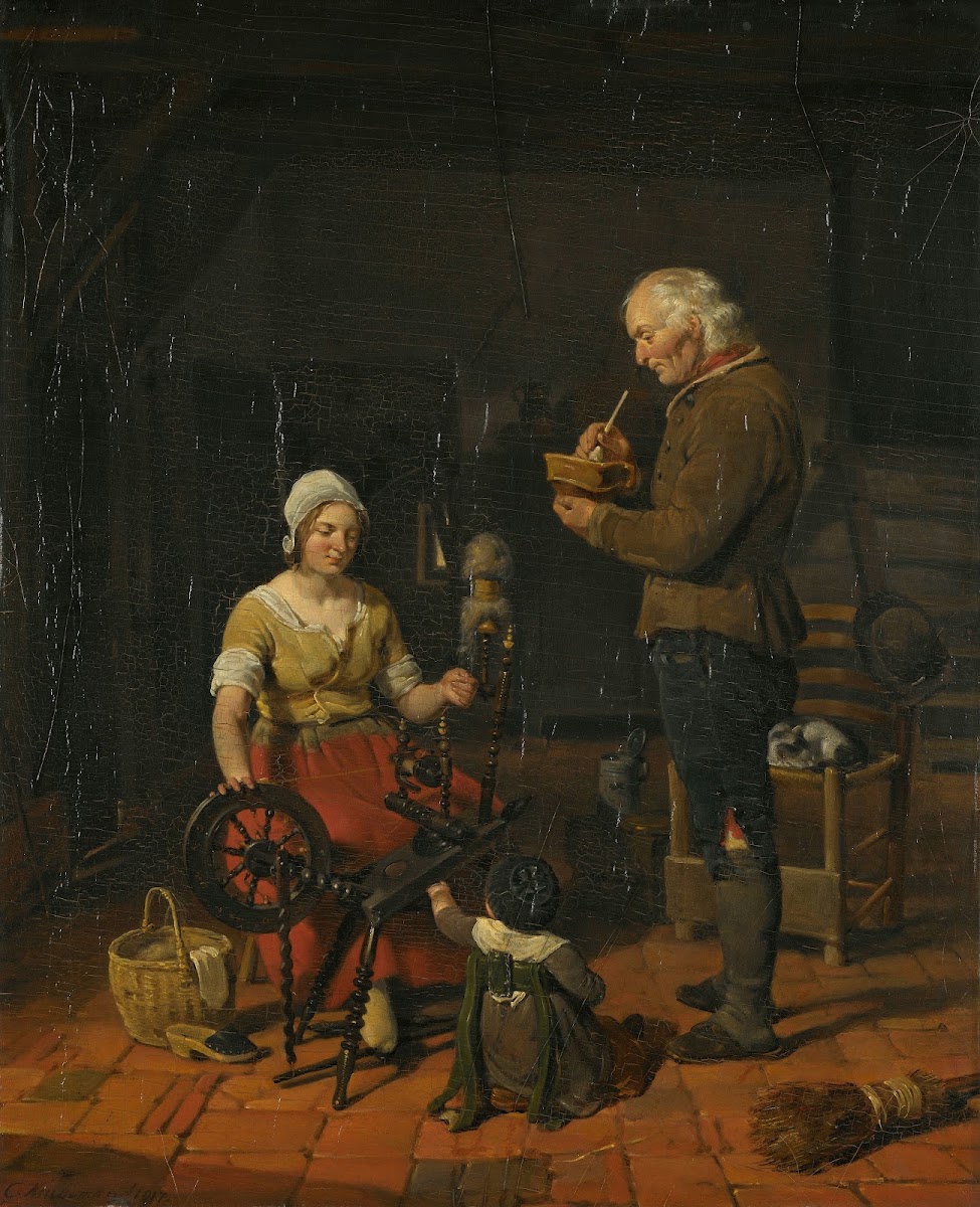 Peasant Family in their Cottage 1817
