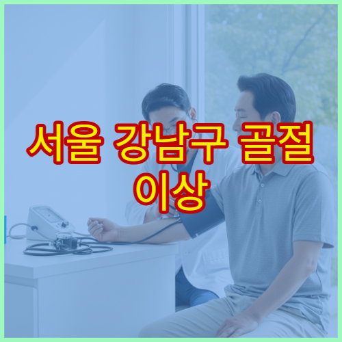 서울 강남구 골절 이상 증상 물리치료 가능한 정형외과 병원 안내