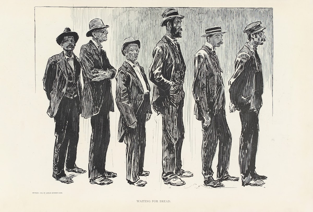 Waiting for bread 1899