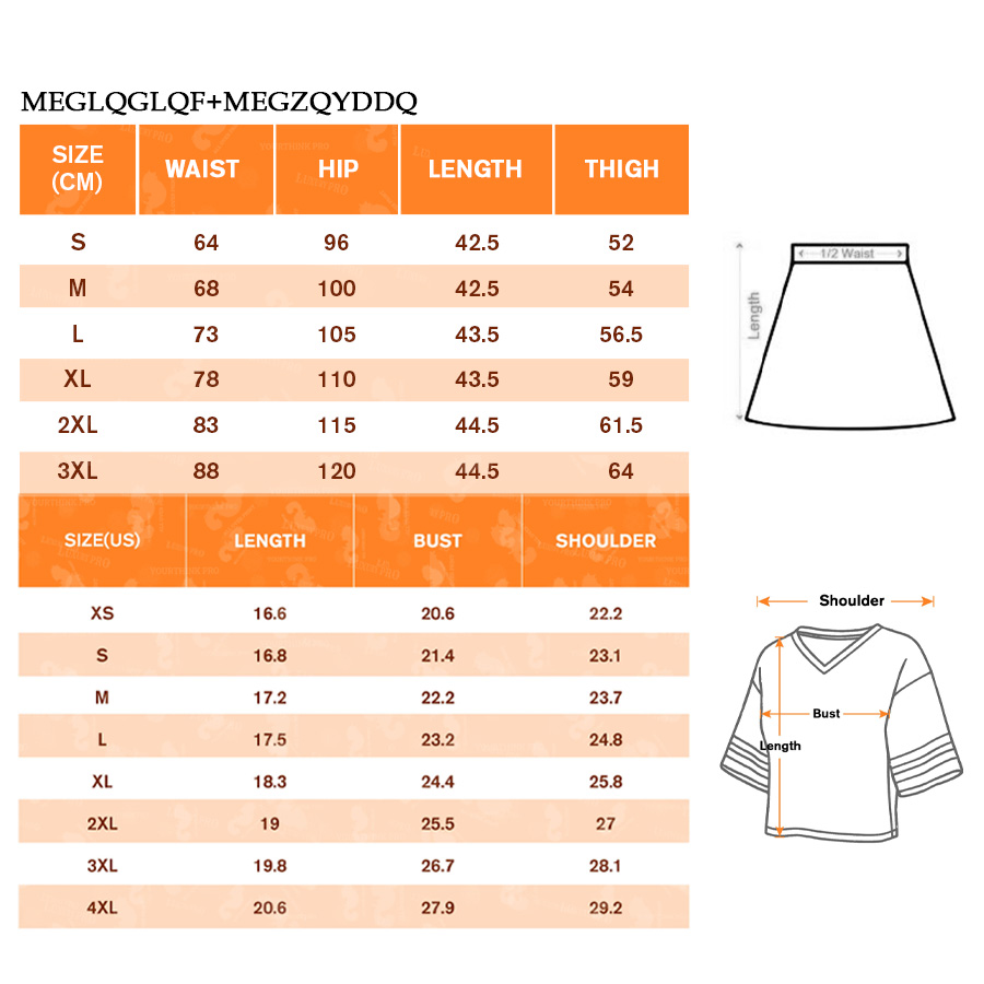 AOP MEG Cropped Rugby Jersey + MEG Soccer Sports Skirt