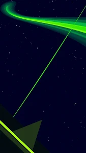 Neon Green Laser Beam Abstract Space Geometry Art