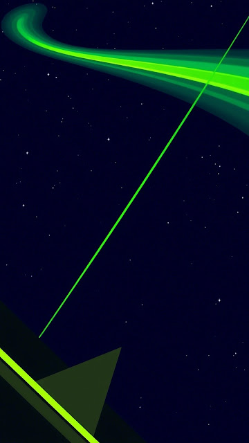 Neon Green Laser Beam Abstract Space Geometry Art - Free mobile Wallpaper