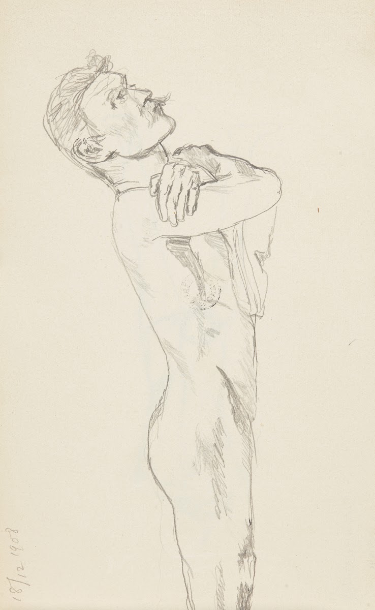 akt leżącego mężczyzny 1909