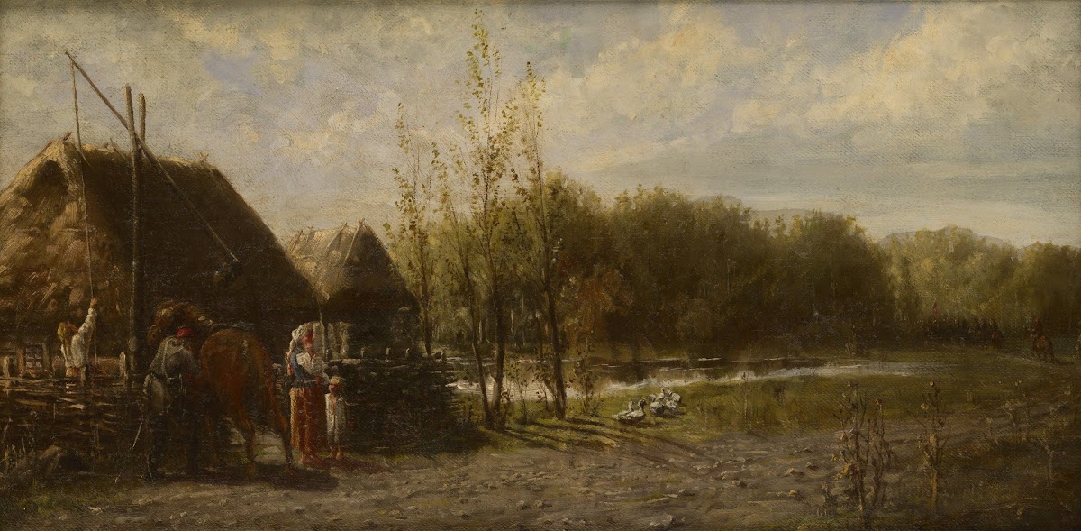 The rebel patrol on the outskirts 19th century