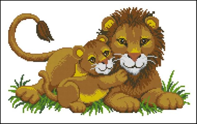 CMP 190255 Lion And Lion Cub