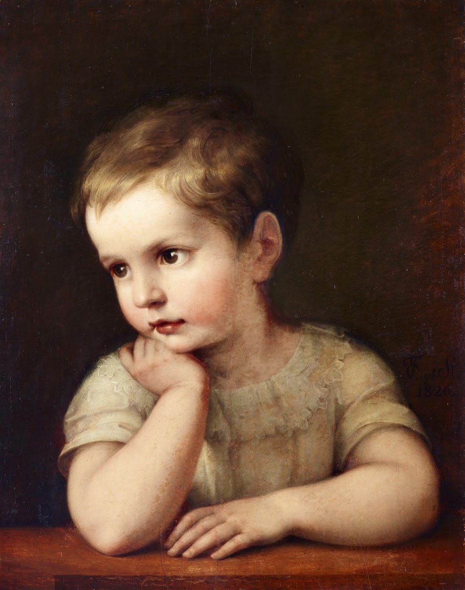 Portrait of a child Natalie Stuntz niece of the artist 1826