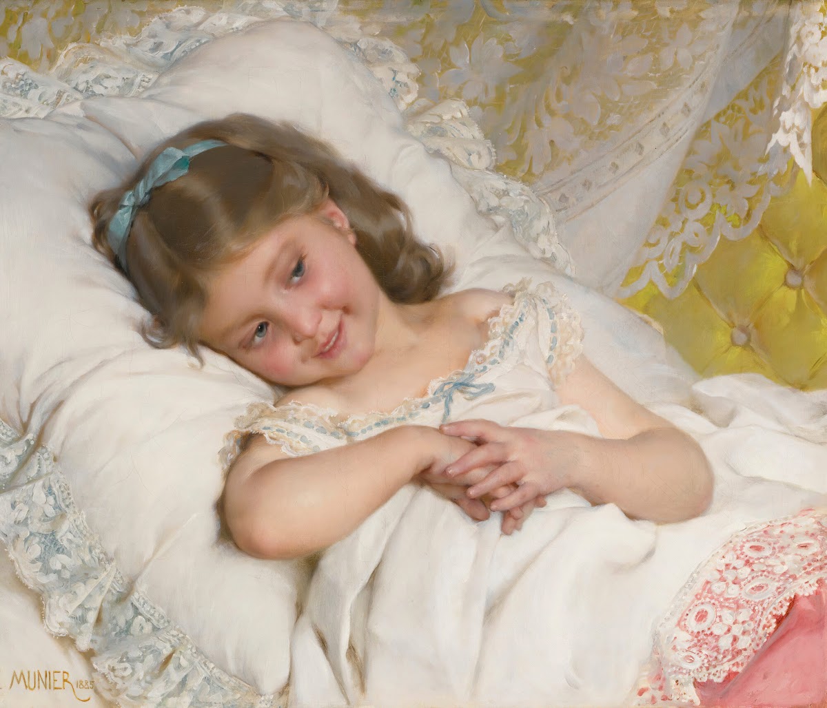 Girl resting 1885