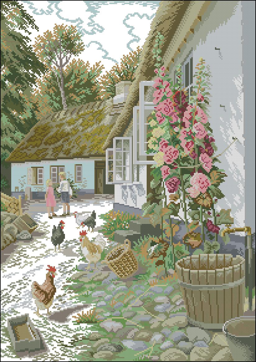 CMP ER12710 Hollyhocks
