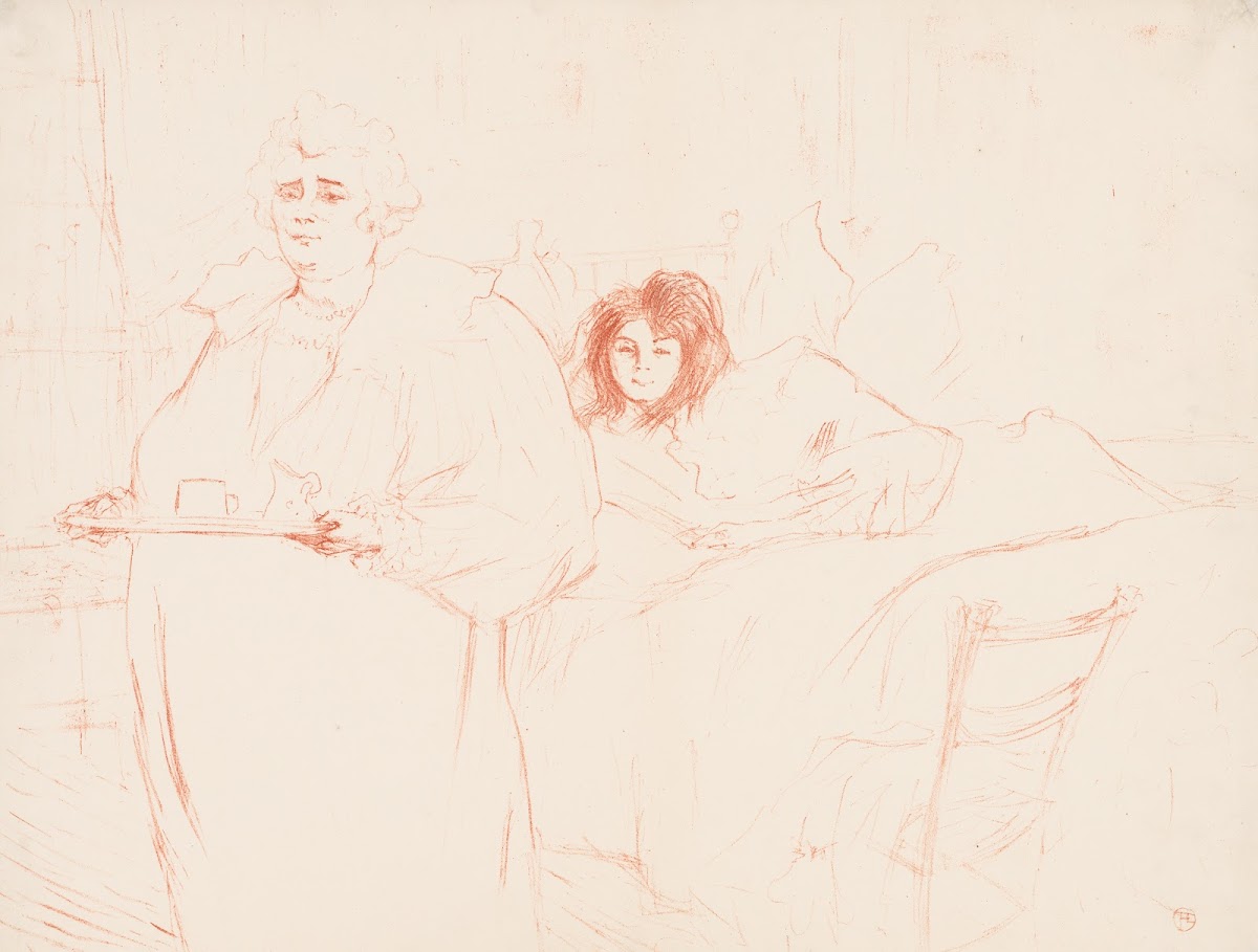 Elles Woman Carrying a Tray Mme Baron and Mlle Popo 1896