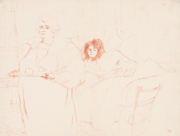 Elles Woman Carrying a Tray Mme Baron and Mlle Popo 1896