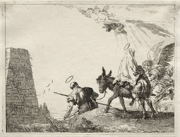 The Holy Family Passing near a Pyramid 17501753