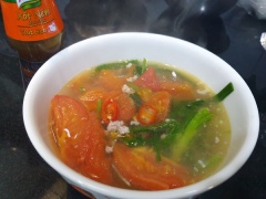 Cho canh ra tô rồi thưởng thức thôi.